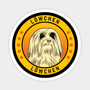 Lowchen Dog Portrait Magnet